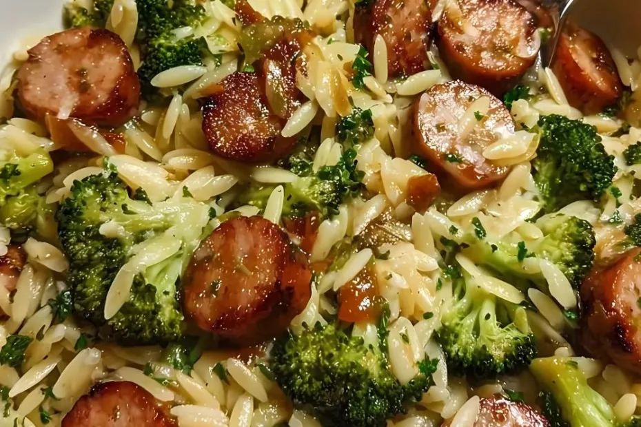 Sausage Broccoli Orzo