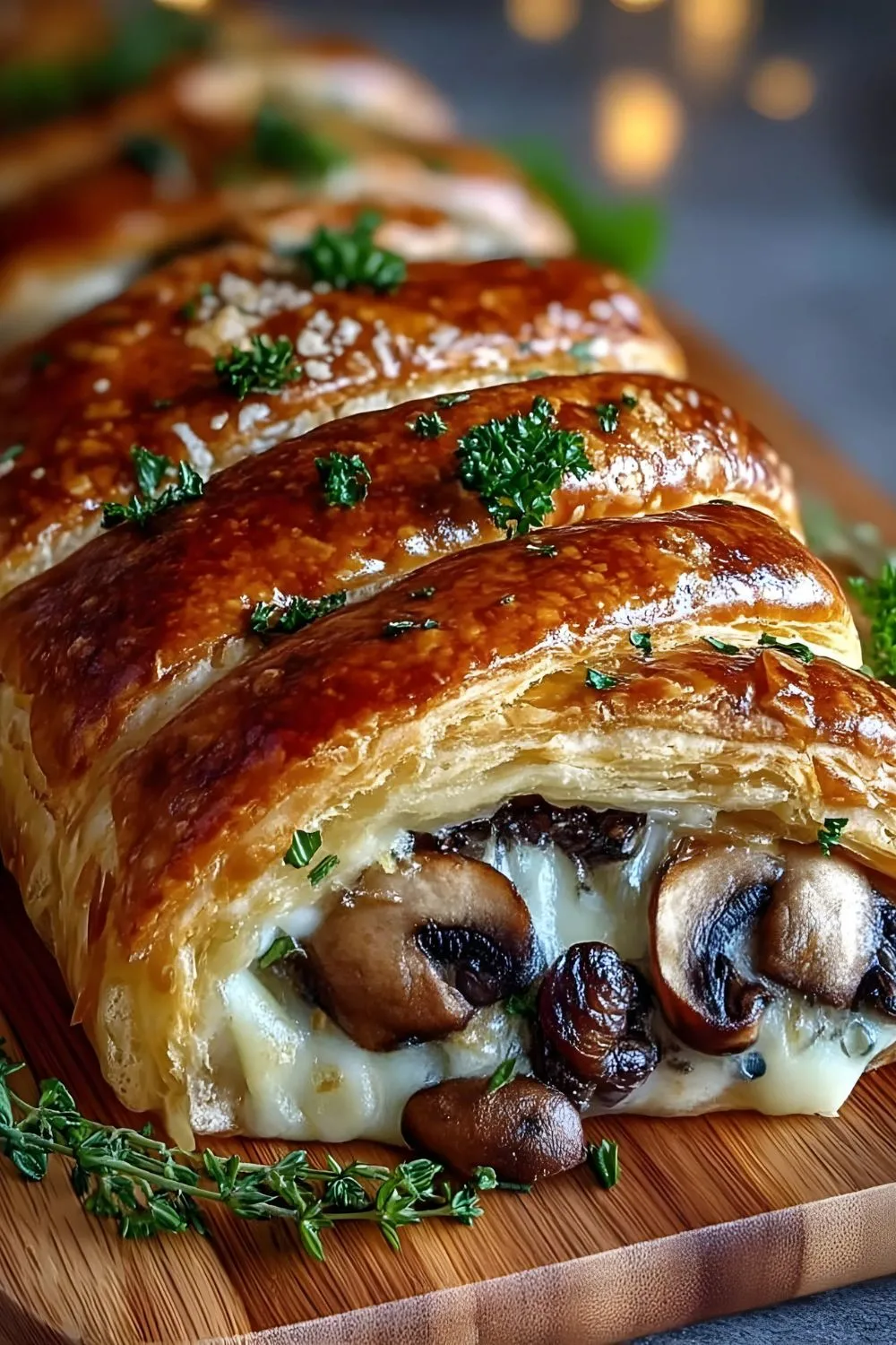 Savory Mushroom & Gruyère Puff Pastry Braid recipe (2)