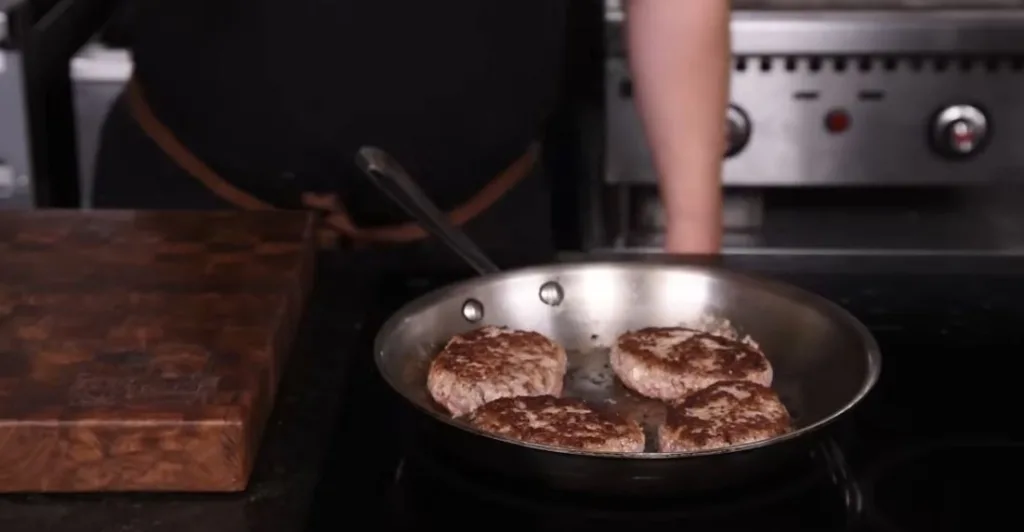 Searing the Patties