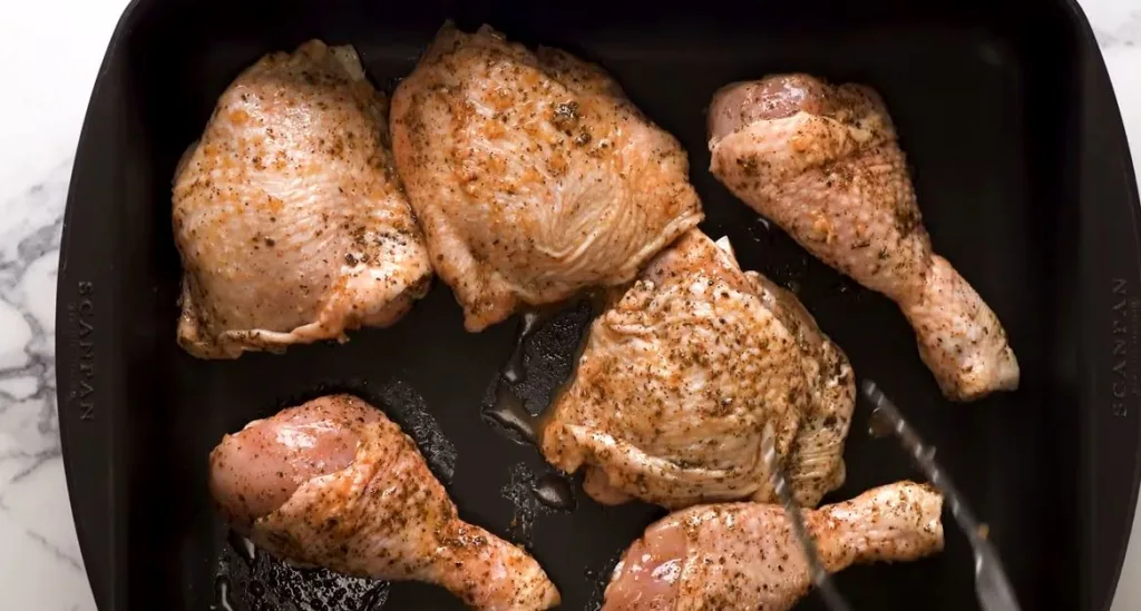Season and Sear the Chicken
