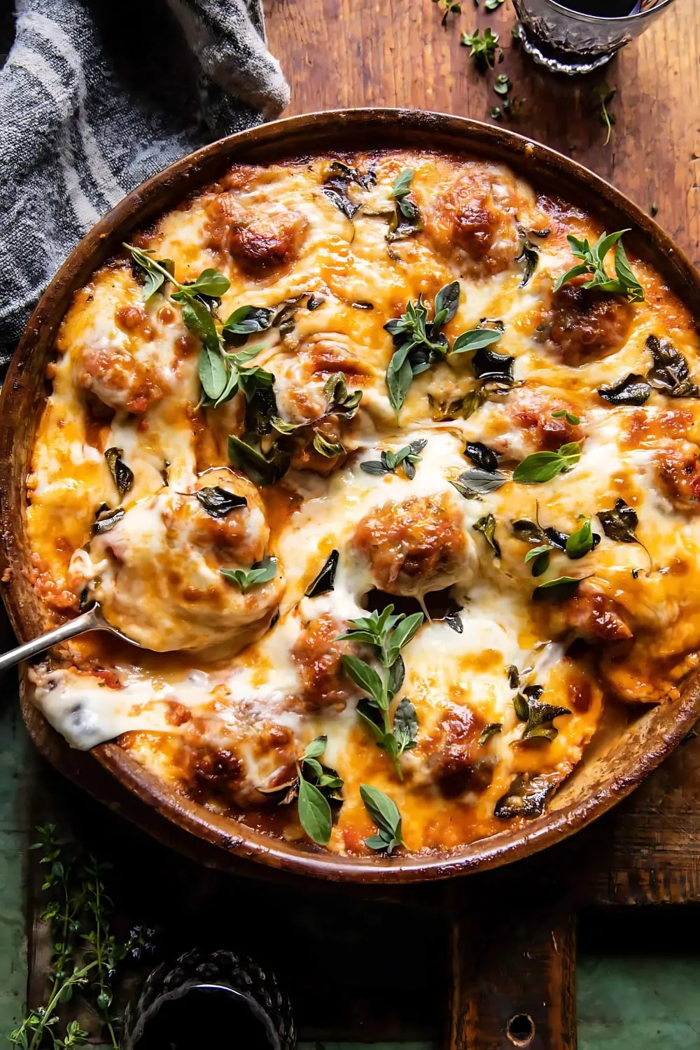 Simple Baked Cheesy Italian Chicken Meatballs Recipe