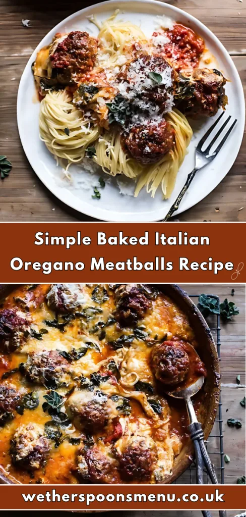Simple Baked Italian Oregano Meatballs Recipe