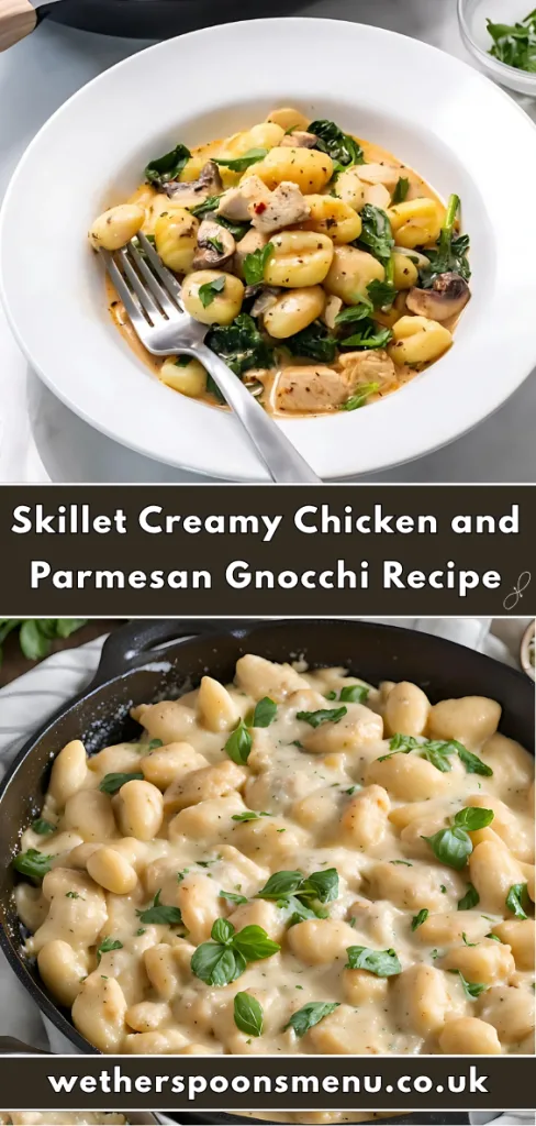 Skillet Creamy Chicken and Parmesan Gnocchi Recipe