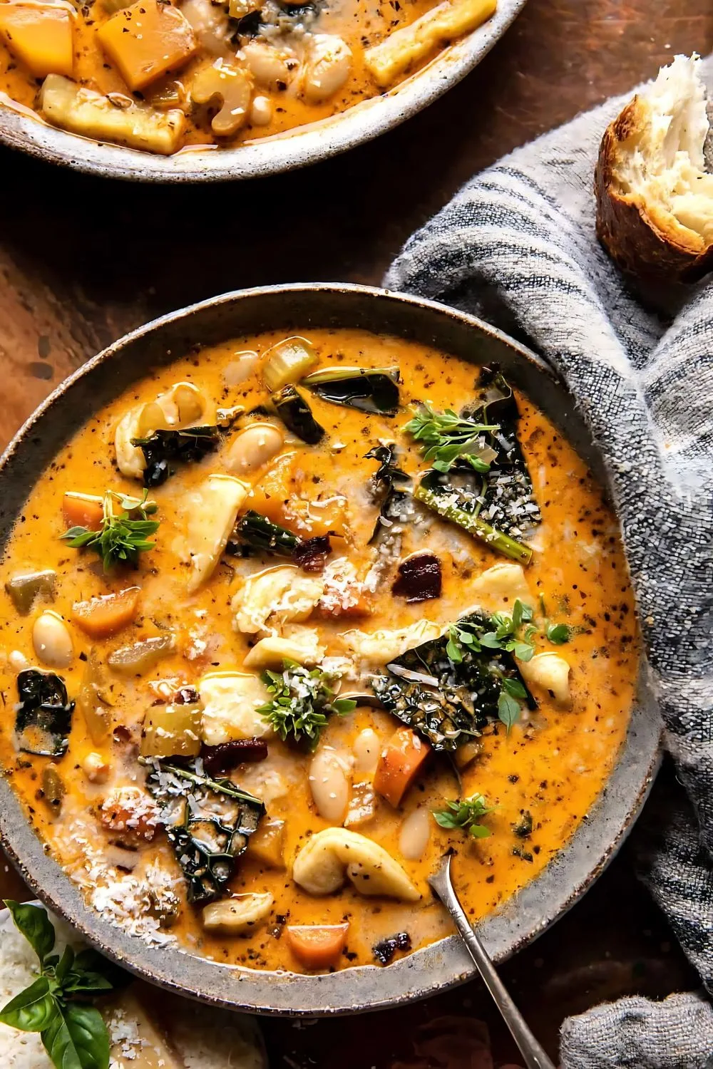Slow Cooker Creamy White Bean Noodle Soup Recipe