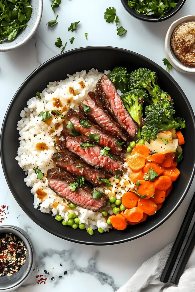 Steak Rice Bowls Recipe
