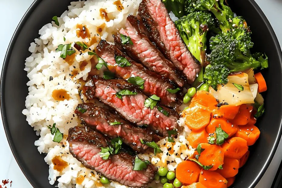 Steak Rice Bowls Recipe