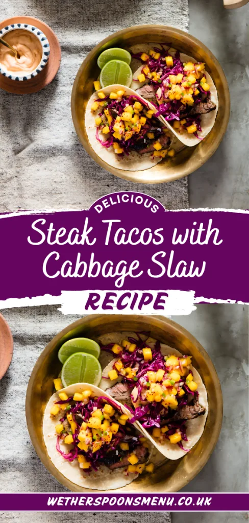 Steak Tacos with Cabbage Slaw Recipe