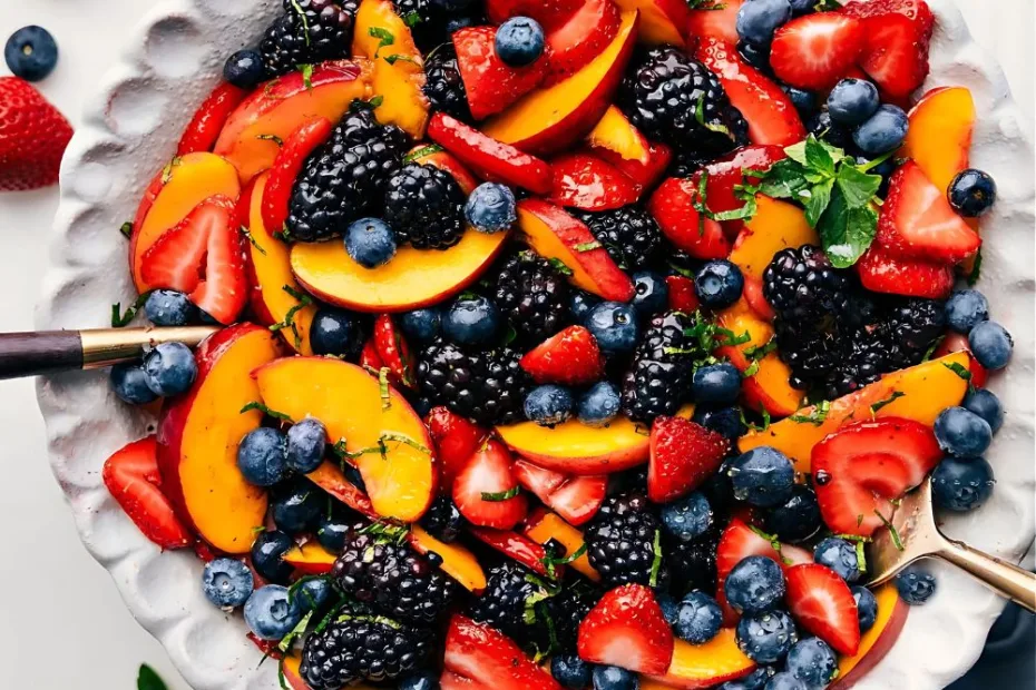 Summer Peach Fruit Salad Recipe