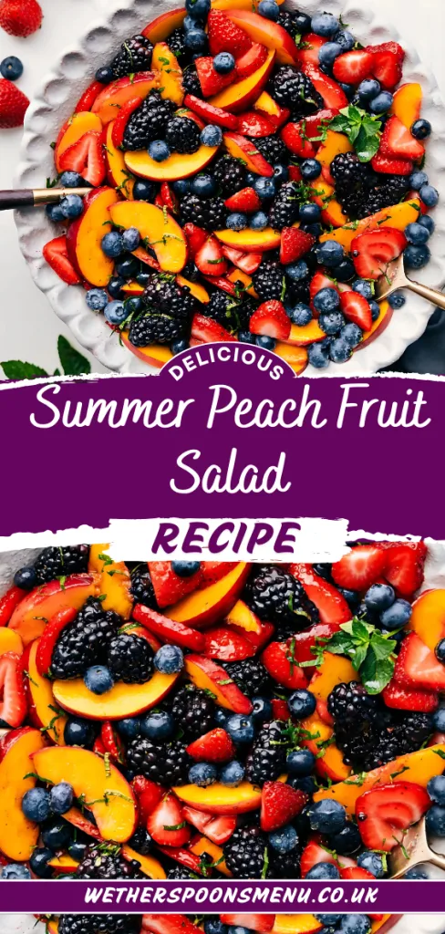 Summer Peach Fruit Salad Recipe