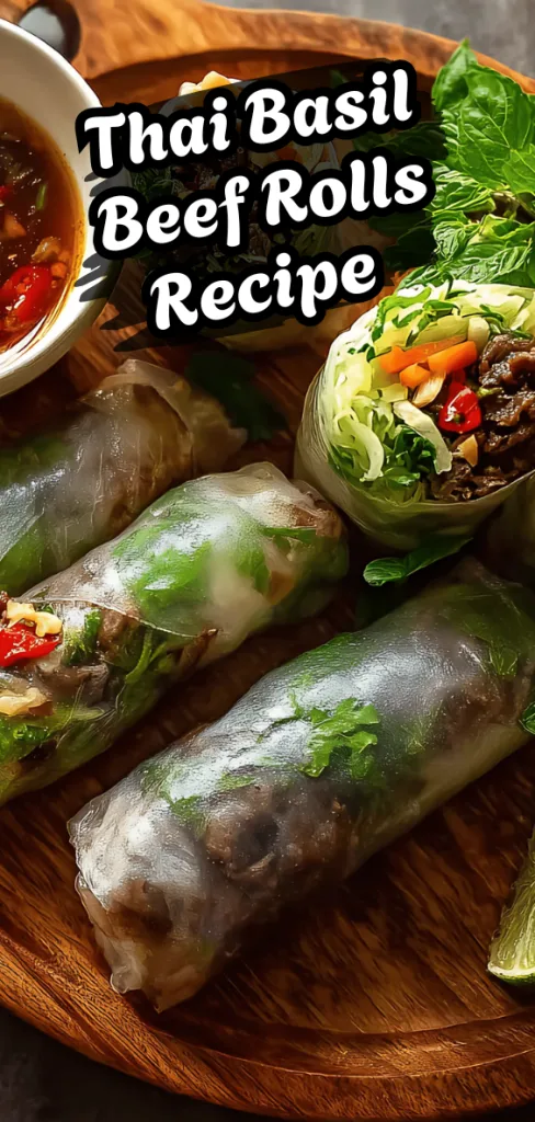Thai Basil Beef Rolls Recipe