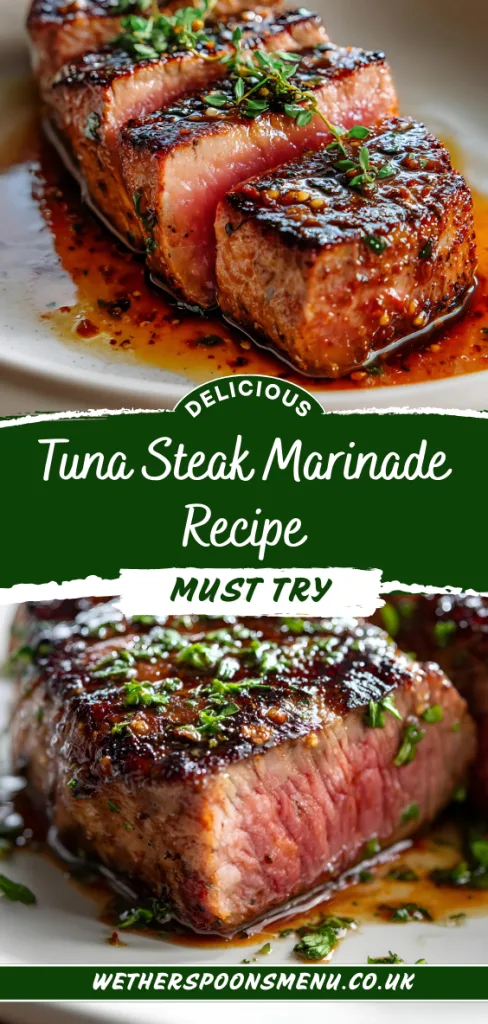 Tuna Steak Marinade Recipe