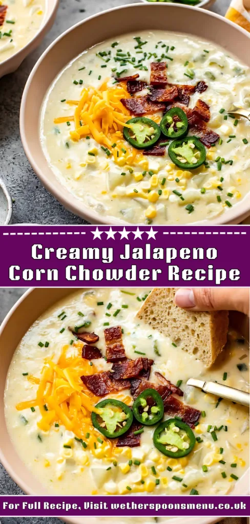 creamy jalapeno corn chowder recipe