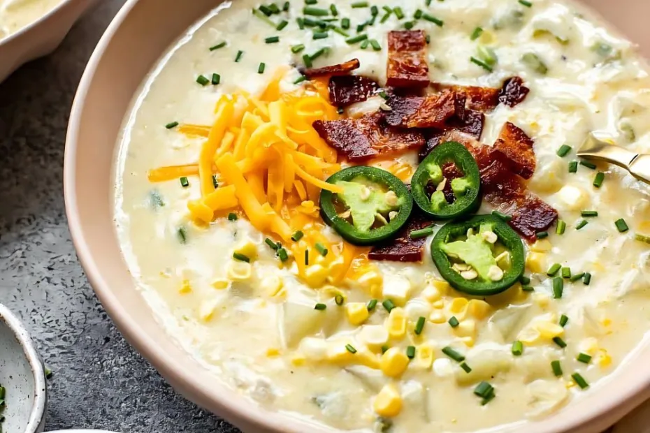 creamy jalapeno corn chowder recipe
