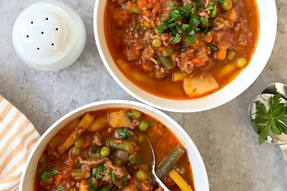 easy hamburger soup recipe