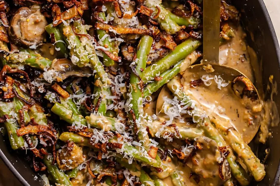 homemade green bean casserole recipe