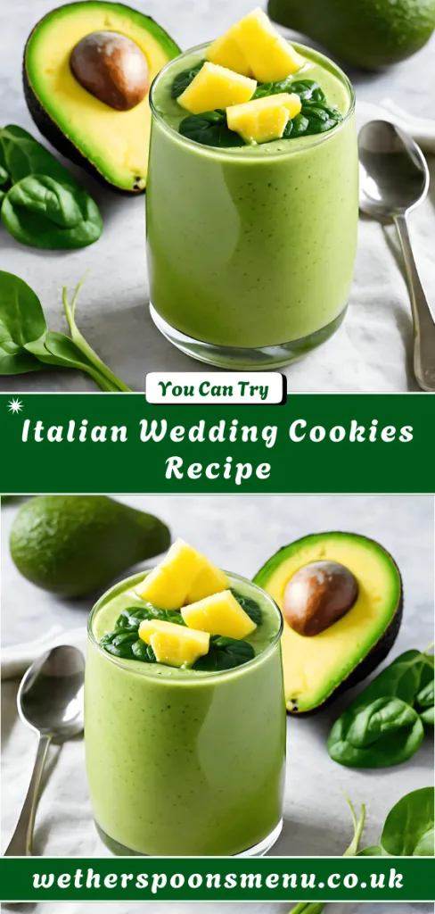 Avocado Smoothie with Spinach and Pineapple