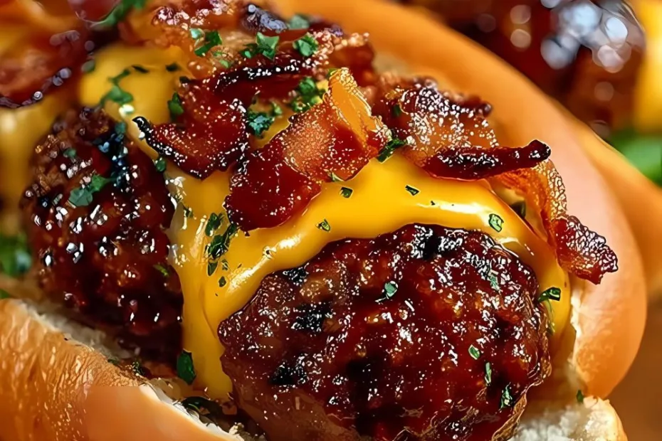 Bacon Cheeseburger Meatball Recipe