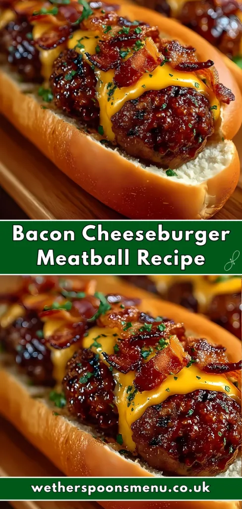 Bacon Cheeseburger Meatball Recipe
