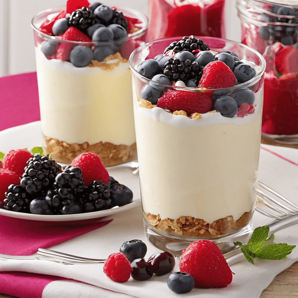 Berry Cheesecake Parfaits recipe