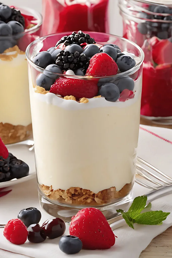 Berry Cheesecake Parfaits recipe