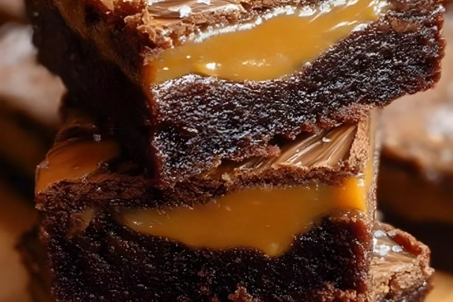 Caramel Swirl Brownies