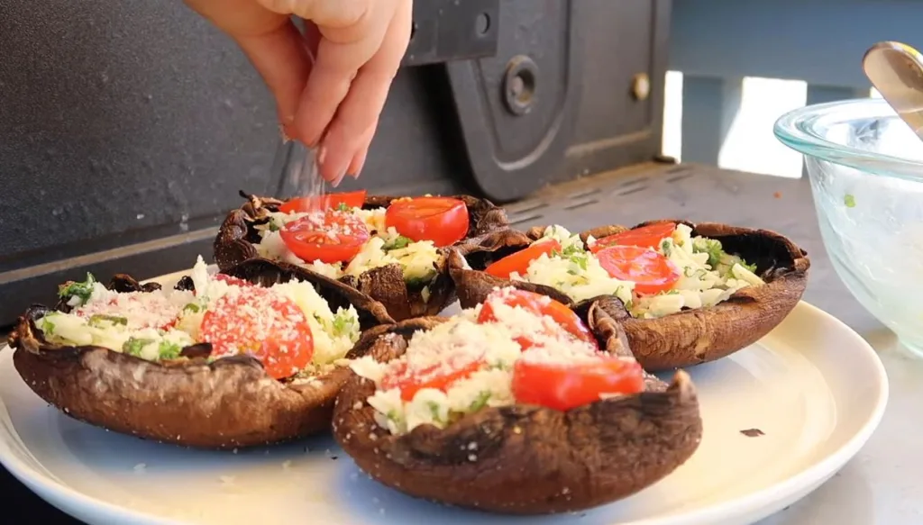Caprese Stuffed Portobello Mushrooms