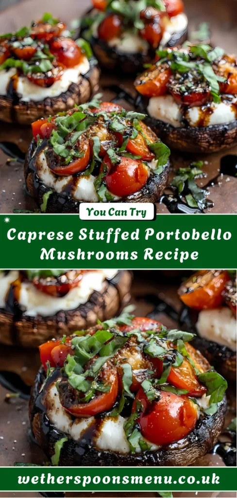 Caprese Stuffed Portobello Mushrooms Recipe