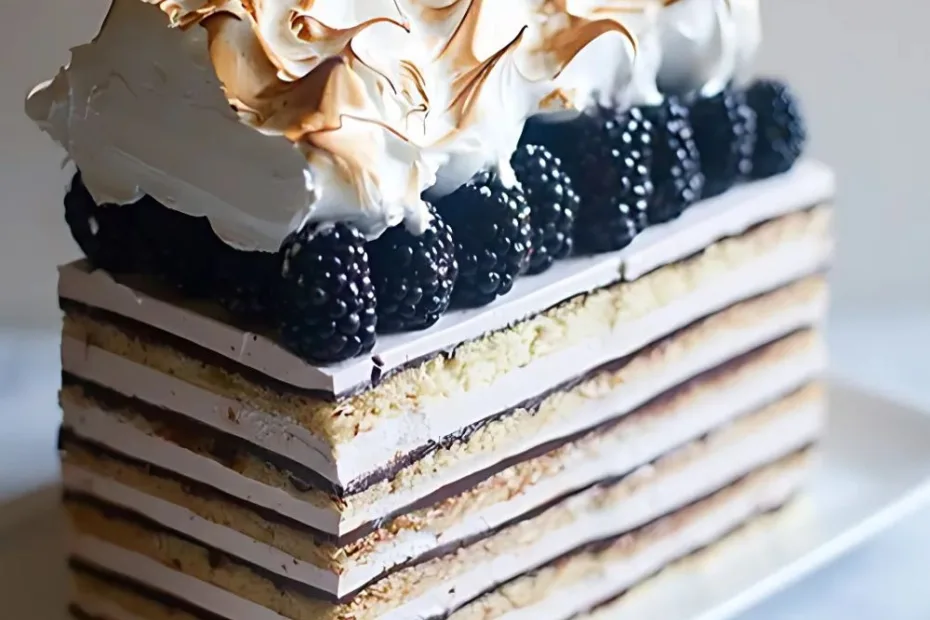 Blackberry Opera Torte