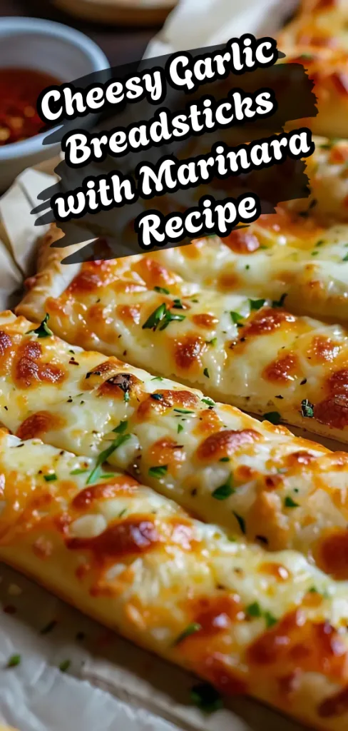Cheesy Garlic Breadsticks with Marinara Recipe