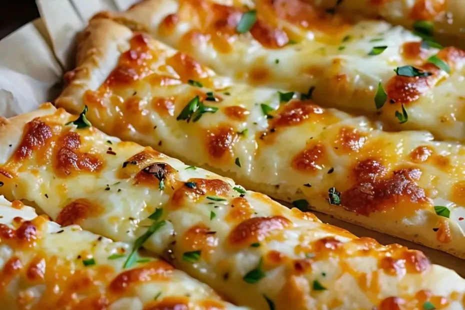 Cheesy Garlic Breadsticks with Marinara Recipe