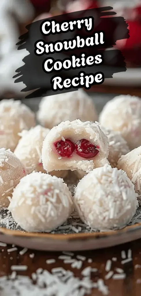 Cherry Snowball Cookies Recipe