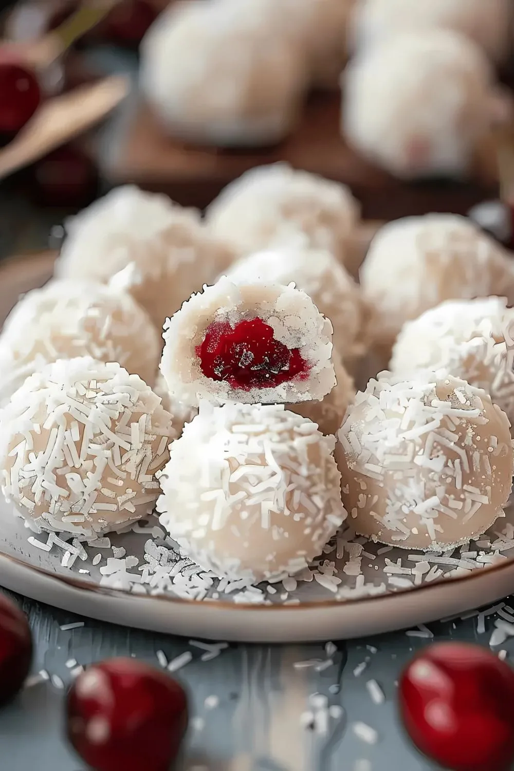 Cherry Snowball Cookies Recipe