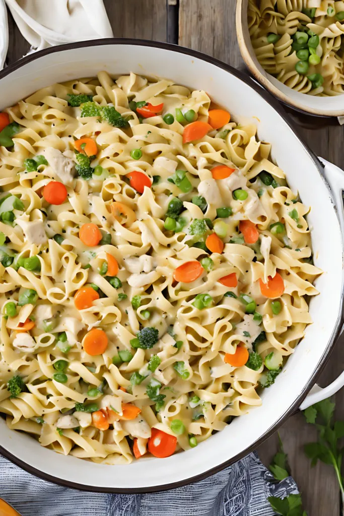Chicken Noodle Casserole with Vegetables Recipe