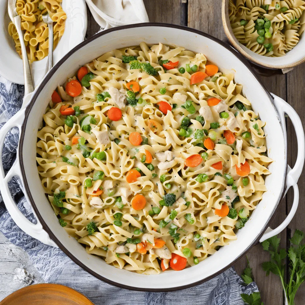 Chicken Noodle Casserole with Vegetables Recipe
