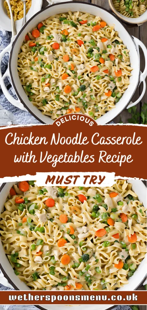Chicken Noodle Casserole with Vegetables Recipe