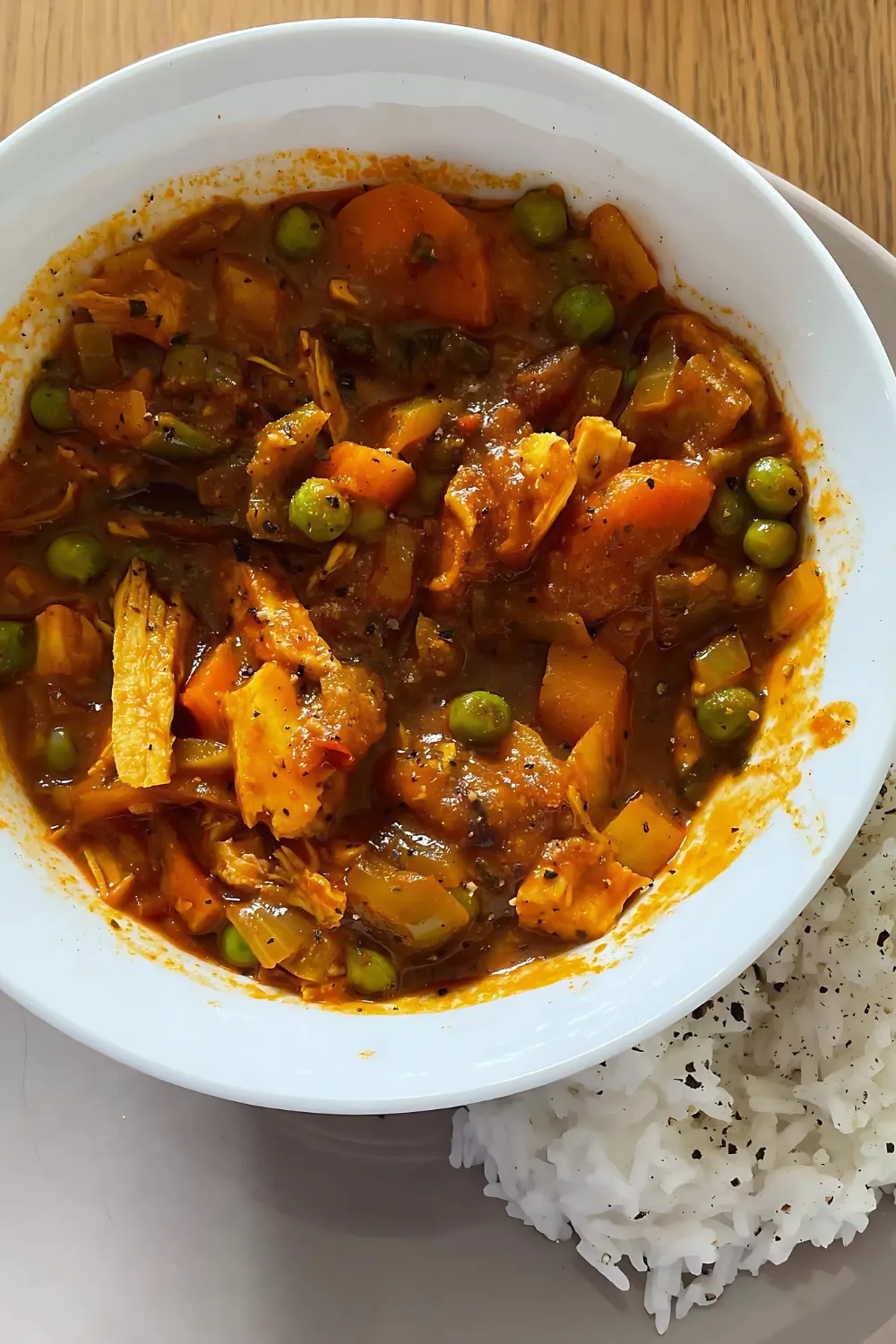 Chicken and Vegetable Curry with Rice Recipe