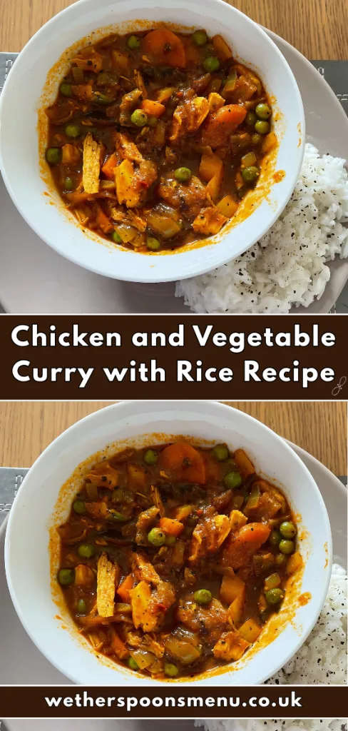 Chicken and Vegetable Curry with Rice Recipe