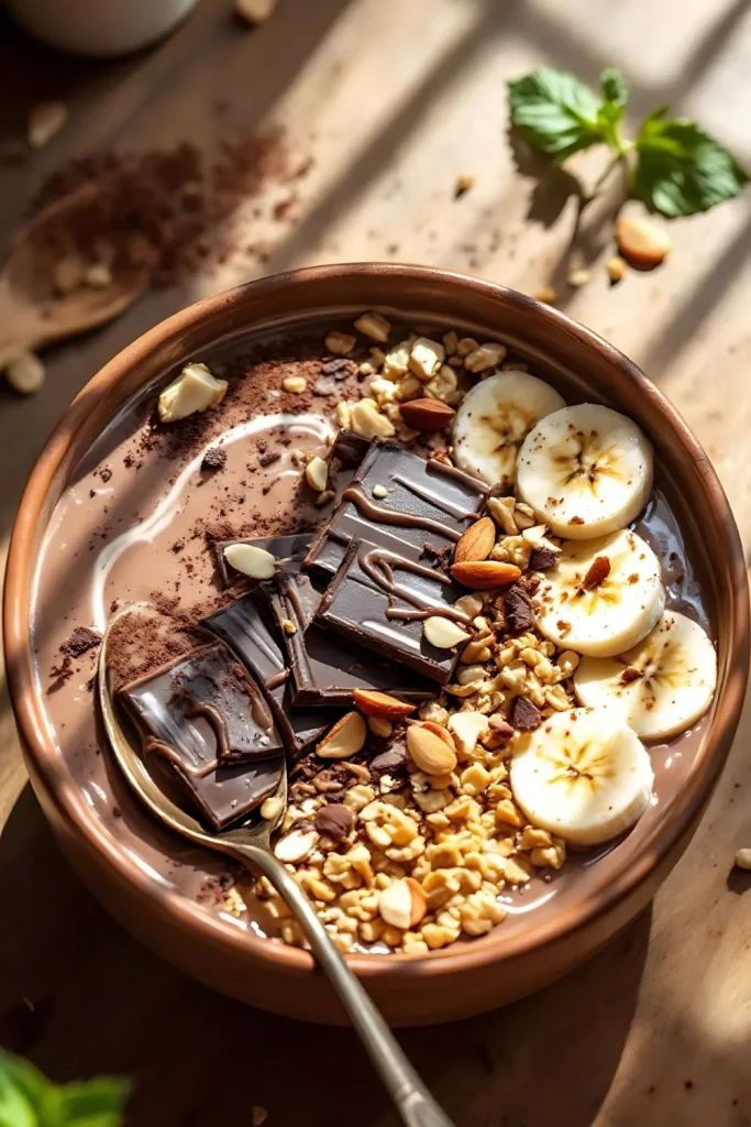 Chocolate Banana Smoothie Bowl Recipe