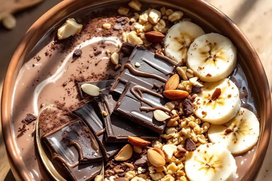 Chocolate Banana Smoothie Bowl Recipe