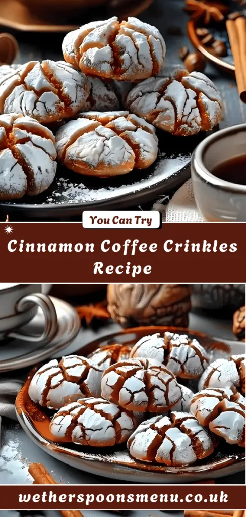 Cinnamon Coffee Crinkles Recipe