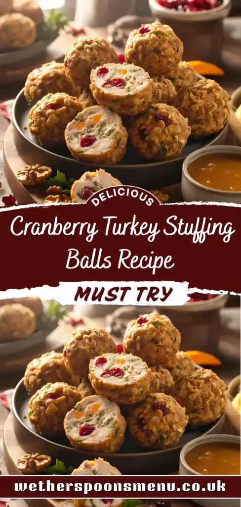 Cranberry Turkey Stuffing Balls Recipe