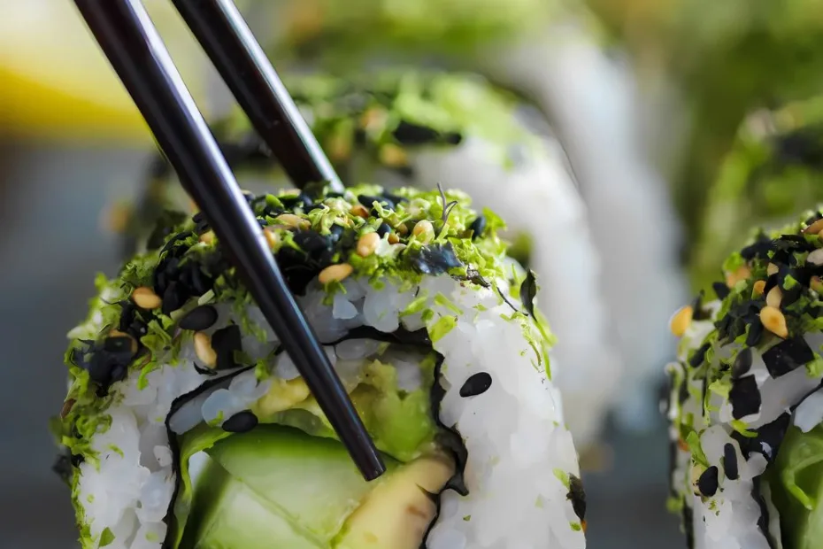 Cucumber and Avocado Sushi Rolls Recipe
