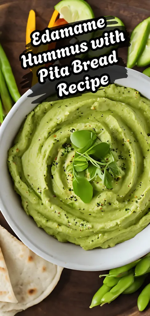 Edamame Hummus with Pita Bread Recipe