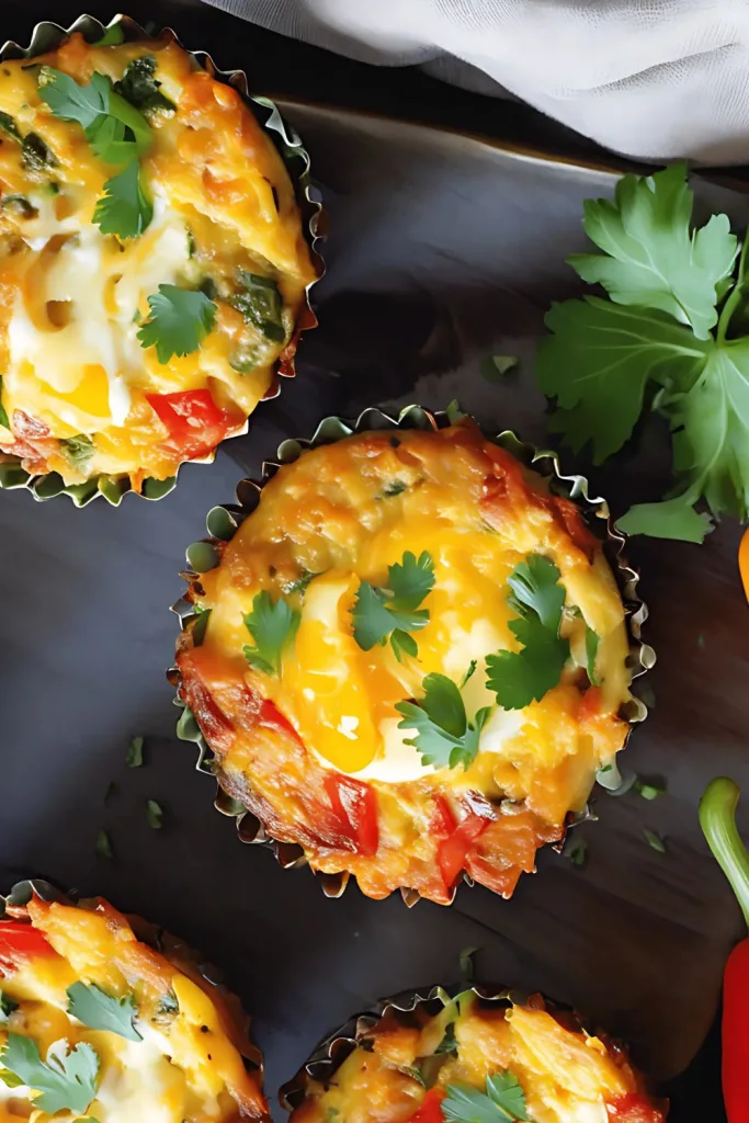 Egg Muffins with Peppers and Onions Recipe