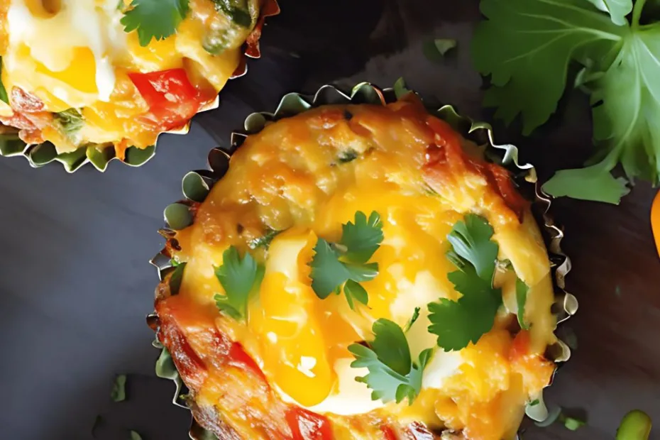 Egg Muffins with Peppers and Onions Recipe