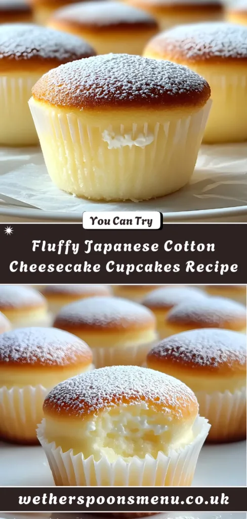 Fluffy Japanese Cheesecake Cupcakes Recipe