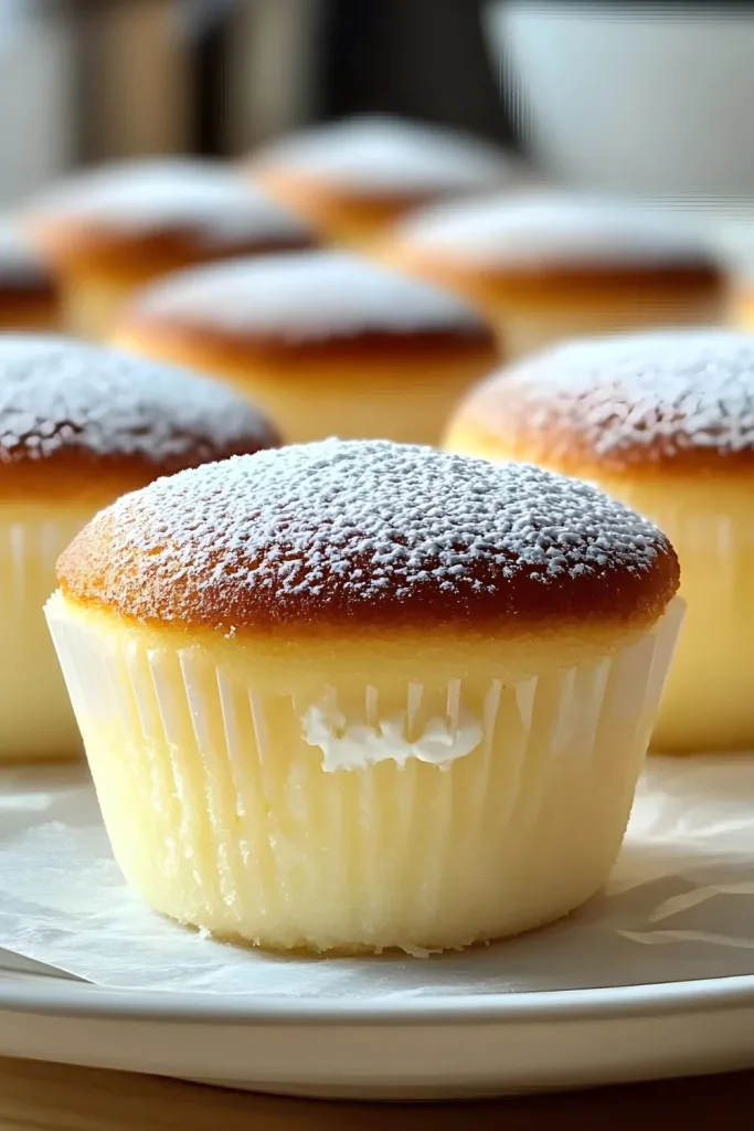 Fluffy Japanese Cheesecake Cupcakes Recipe