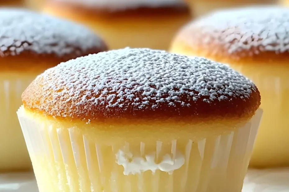 Fluffy Japanese Cheesecake Cupcakes Recipe