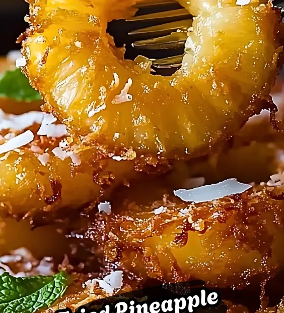 Fried Pineapple with Coconut Crust Recipe