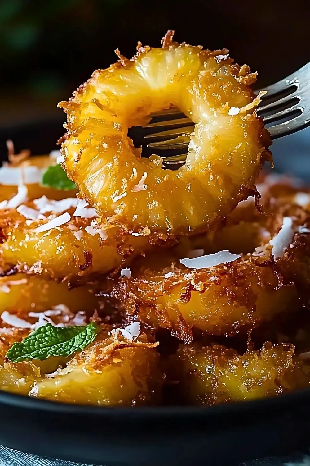 Fried Pineapple with Coconut Crust Recipe